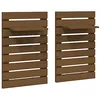 Image de Étagères de chevet murales 2 pcs Marron miel Bois de pin massif