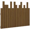 Image de vidaXL Tête de lit Murale Marron Miel 108x3x80 cm Bois Massif de pin, tête de lit, tête de lit en Bois Massif, tête de lit en Bois