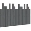 Image de vidaXL Tête de lit Murale Gris 127,5x3x80 cm Bois Massif de pin