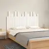 Image de vidaXL Tête de lit murale Blanc 140x3x80 cm Bois massif de pin