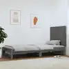 Image de vidaXL Tête de lit murale Gris 82,5x3x60 cm Bois massif de pin