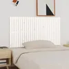 Image de Tête de lit murale Blanc 166x3x90 cm Bois massif de pin