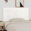 Image de vidaXL Tête de lit murale Blanc 185x3x90 cm Bois massif de pin