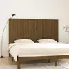 Image de vidaXL Tête de lit murale Marron miel 204x3x110 cm Bois massif de pin