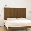 Image de vidaXL Tête de lit murale Marron miel 185x3x110 cm Bois massif de pin
