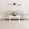 Image de vidaXL Tables gigognes 3 pcs Blanc Bois de pin massif