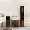 Image de vidaXL Ensemble de meubles de salle de bain 4 pcs Chêne fumé Bois