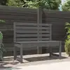 Image de vidaXL Banc de jardin gris 109 cm bois massif de pin