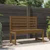 Image de vidaXL Banc de jardin marron miel 109 cm bois de pin massif