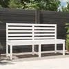 Image de vidaXL Banc de jardin blanc 157,5 cm bois massif de pin