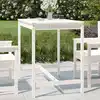 Image de vidaXL Table de jardin blanc 121x82,5x110 cm bois massif de pin