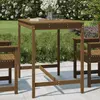 Image de vidaXL Table de jardin marron miel 121x82,5x110 cm bois massif de pin