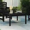 Image de vidaXL Table de jardin noir 82,5x82,5x45 cm bois massif de pin