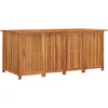 Image de vidaXL Boîte de rangement de jardin 200x80x75 cm bois massif d'acacia, mobilier de jardin, mobilier de terrasse, coffre de rangement en bois
