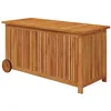 Image de Boîte de rangement de jardin avec roues 113x50x58cm Bois acacia