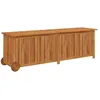 Image de vidaXL Boîte de Rangement de Jardin avec Roues 150x50x58cm Bois Acacia, mobilier de Jardin, mobilier de terrasse, Coffre de Rangement en Bois