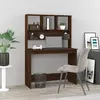 Image de vidaXL Bureau et étagères Chêne marron 102x45x148 cm Bois d'ingénierie