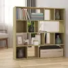 Image de vidaXL Bibliothèque/Séparateur de pièce Chêne Sonoma 105x24x102 cm