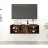 Image de vidaXL Étagère murale chêne fumé 102x30x29 cm bois d'ingénierie