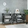 Image de vidaXL Tables d'appoint 2 pcs Sonoma gris 40x42x50 cm Bois ingénierie