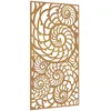 Image de vidaXL Décoration Murale de Jardin 105x55 cm Acier corten Design Coque, décoration Murale extérieure, Art Mural de Jardin, décoration Murale en métal