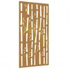 Image de vidaXL Décoration murale jardin 105x55 cm acier corten design bambou, décoration murale extérieure, art mural de jardin, décoration murale en métal