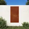 Image de vidaXL Décoration murale jardin 105x55cm acier corten design du soleil