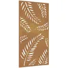 Image de vidaXL Décoration Murale Jardin 105x55 cm Acier corten Design Feuille, décoration Murale extérieure, Art Mural de Jardin, décoration Murale en métal