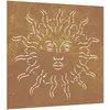 Image de vidaXL Décoration murale jardin 55x55 cm acier corten design du soleil