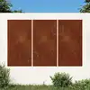 Image de vidaXL Décorations murales jardin 3 pcs 105x55 cm design du soleil