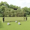 Image de vidaXL Filet de rebond de football noir/jaune 183x85x120 cm polyester