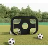 Image de vidaXL Filet de but de football avec cible 120x80x80 cm polyester
