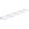 Image de vidaXL Auvent de Porte Gris et Transparent 396x90 cm Polycarbonate