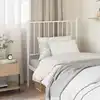 Image de vidaXL Tête de lit de remplacement métal blanc 80 cm
