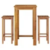 Image de Ensemble de bar de jardin 3 pcs bois d acacia solide