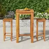 Image de vidaXL Ensemble de bar de jardin 3 pcs bois d'acacia solide