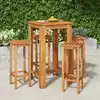 Image de vidaXL Ensemble de bar de jardin 5 pcs bois d'acacia solide