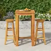 Image de vidaXL Ensemble de bar de jardin 3 pcs bois d'acacia solide
