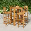 Image de vidaXL Ensemble de bar de jardin 5 pcs bois d'acacia solide