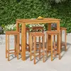 Image de vidaXL Ensemble de bar de jardin 7 pcs bois d'acacia solide