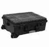 Image de vidaXL Valise de vol à roulettes Noir 63x50x23 cm PP
