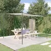 Image de vidaXL Belvédère blanc 3x3 m 180 g/m² tissu et acier