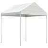 Image de vidaXL Belvédère avec toit blanc 2,28x2,23x2,69 m polyéthylène