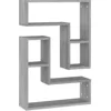 Image de Étagères murales 2pcs Sonoma gris 50x15x50 cm Bois d'ingénierie