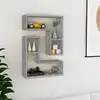 Image de vidaXL Étagères murales 2pcs Sonoma gris 50x15x50 cm Bois d’ingénierie