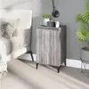 Image de vidaXL Table de chevet sonoma gris 40x35x70 cm bois d'ingénierie