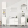 Image de vidaXL Armoire de salle de bain blanc 30x30x190 cm bois d'ingénierie