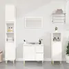 Image de vidaXL Armoire de salle de bain blanc 30x30x100 cm bois d'ingénierie