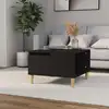 Image de vidaXL Table basse noir 55x55x36,5 cm bois d'ingénierie