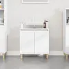 Image de vidaXL Meuble d'évier blanc 58x33x60 cm bois d'ingénierie